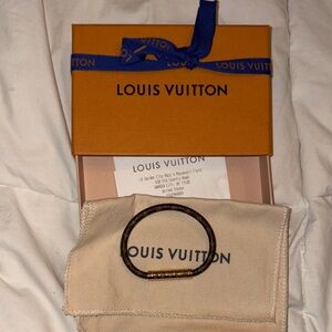 Louis Vuitton Brown and Gold Bracelet